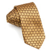 Manstar Men’s Rhinestone Silk Neck Tie Golden Spirals & 