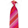 Mila Schon Mens Rhinestone Tie Purple Floral & Stripes On 