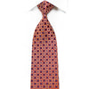 Mila Schon Men’s Rhinestone Tie Red Yellow Geometric On Navy