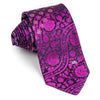 Mila Schon Neck Tie With Rhinestones Pink Purple Floral On 