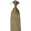 Mila Schon Rhinestone Tie Golden Scrolls On Navy With 