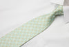 Mila Schon Silk Rhinestone Necktie Squares & Quadrefoil On 