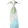 Nicole St Giles Men’s Rhinestone Silk Necktie Scrolls On 