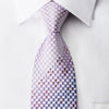 Nicole St Giles Rhinestone Silk Necktie Mauve Silver 