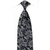 Nina Ricci Black Rhinestone Tie Silver Anthemion on Black 