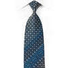 Nina Ricci Mens Crystal Rhinestone Silk Tie Brown Blue 