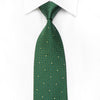 Nina Ricci Men’s Crystal Silk Tie Geometric On Green 
