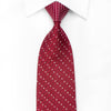 Nina Ricci Men’s Crystal Silk Tie Silver Micro Squares On 