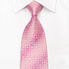 Nina Ricci Men’s Silk Necktie Anthemion Circles On Pink 