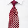 Nina Ricci Men’s Silk Tie Cartouche On Burgundy With 