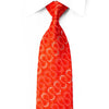 Nina Ricci Rhinestone Tie Geometric Scrolls On Red - 1