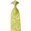 Nina Ricci Rhinestone Tie Green Paisley On Silver With 