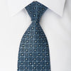 Nina Ricci Silk Necktie Foulard On Blue With Rhinestones - 1