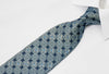 Nina Ricci Silk Necktie Medallions On Blue With Crystal 