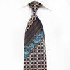 OVO Classic Men’s Crystal Silk Tie Geometric Anthemion On 