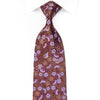 Paco Rabanne Men’s Silk Rhinestone Necktie Mauve Floral On 
