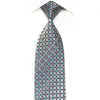 Park Land Men’s Crystal SIlk Necktie Silver Geometric On 
