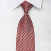 Park Land Men’s Rhinestone Silk Necktie Silver Curls On 