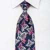 Park Land Mens Rhinestone Tie Butterflies On Blue With 