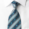 Park Land Rhinestone Silk Necktie Herringbone Stripes On 