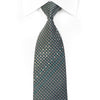 Parkland Men’s Crystal Rhinestone Necktie Silver Teal 