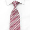 ParkLand Mens Rhinestone Silk Necktie Cartouche Striped On 