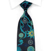 Perry Ellis Men’s Rhinestone Silk Necktie Geometric Floral 