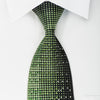 Perry Ellis Men’s Silk Tie Emerald Green Geometric Matrix On