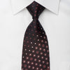 Perry Ellis Rhinestone Silk Necktie Golden Filigree On Dark 