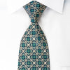 Perry Ellis Rhinestone Silk Necktie Yellow Bird’s Eye On 