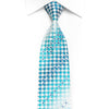 Piccioni Marco Men’s Crystal Tie Blue White Checkered With 