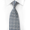Pierre Cardin Men’s Crystal Rhinestone Tie White Blue 