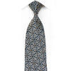 Pierre Cardin Men’s Crystal Silk Tie Gold Geometric On Navy 