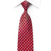 Pierre Cardin Men’s Rhinestone Necktie Geometric On Burgundy