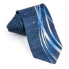 Pierre Cardin Rhinestone Silk Neck Tie Vertical Waves on 