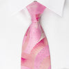 Pierre Cardin Silk Tie Retro Geometric On Pink With 