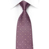 Premierlux Men’s Silk Necktie Micro Dots On Purple Sparkling