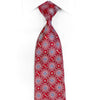 Premium Royal Rhinestone Tie Silver Geometric Medallions On 