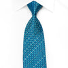 Renoma Men’s Crystal Necktie Interlocking Circles On Blue 