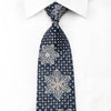 Renoma Men’s Crystal Rhinestone Silk Necktie Silver 