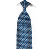 Renoma Men’s Rhinestone Tie Geometric On Navy With Silver 
