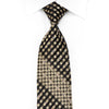 Roberta di Camerino Men’s Crystal Tie Black Gold Diagonal 