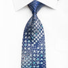Roberta di Camerino Men’s Rhinestone Silk Necktie Silver 