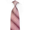 Roberta di Camerino Mens Silk Necktie Burgundy Silver 