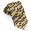 Roberta-di-Camerino Men’s Silk Rhinestone Necktie Gold Brown