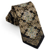 Roberta Di Camerino Men’s Silk Rhinestone Tie Golden Damask 