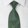 Roberta di Camerino Rhinestone Silk Necktie Emerald Green 