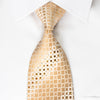 Roberta di Camerino Rhinestone Silk Necktie Golden Brown 