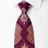 Roberta di Camerino Silk Tie Arabesque On Burgundy With 