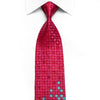 Rogers Dail Men’s Crystal Rhinestone Silk Necktie Blue 